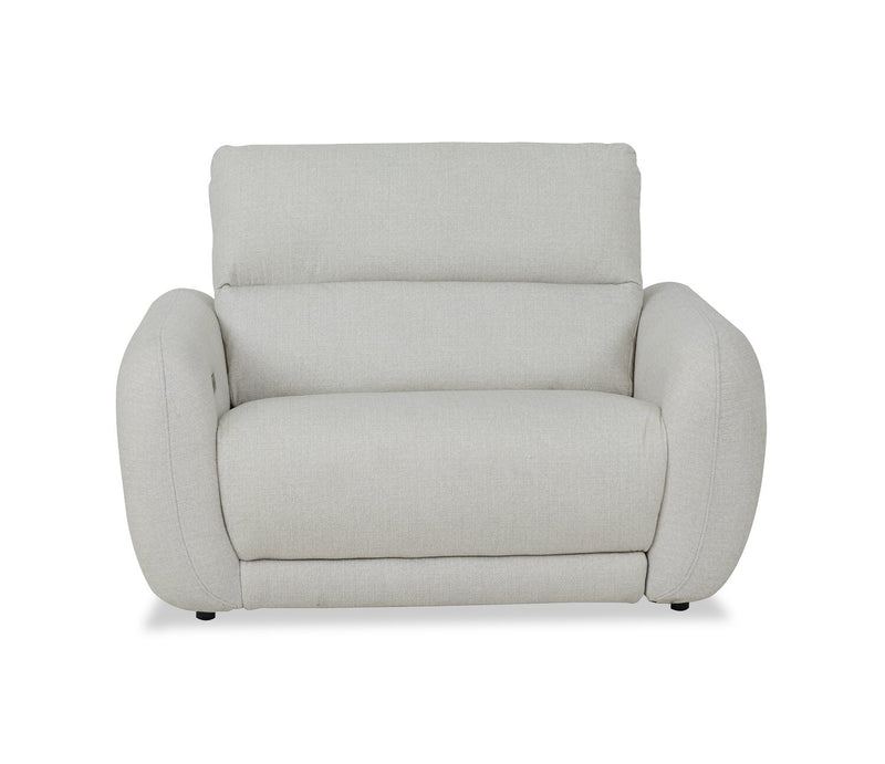 Cindy Crawford Home Kaia 54\" Fabric Power Reclining Chair with Power Headrest - Beige 