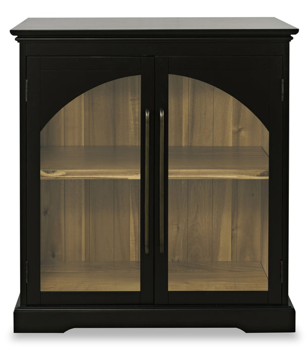 Twyla Solid Wood Accent Cabinet - Black