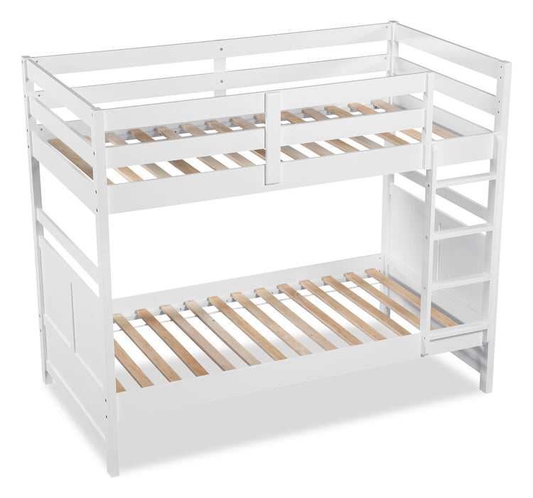 Quinn Twin/Twin Bunk Bed – White
