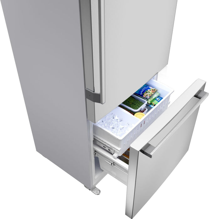 Bosch 100 Series 33\" 17.2 Cu. Ft. Counter-Depth 2-Door Refrigerator - Stainless Steel - B36FD52SNS