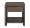 Avalon 22” Modern Solid Wood End Table with Storage - Brown