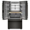 KitchenAid 36\" 24 Cu. Ft. Counter-Depth French Door Refrigerator – Black Ore - KRFC236SBE