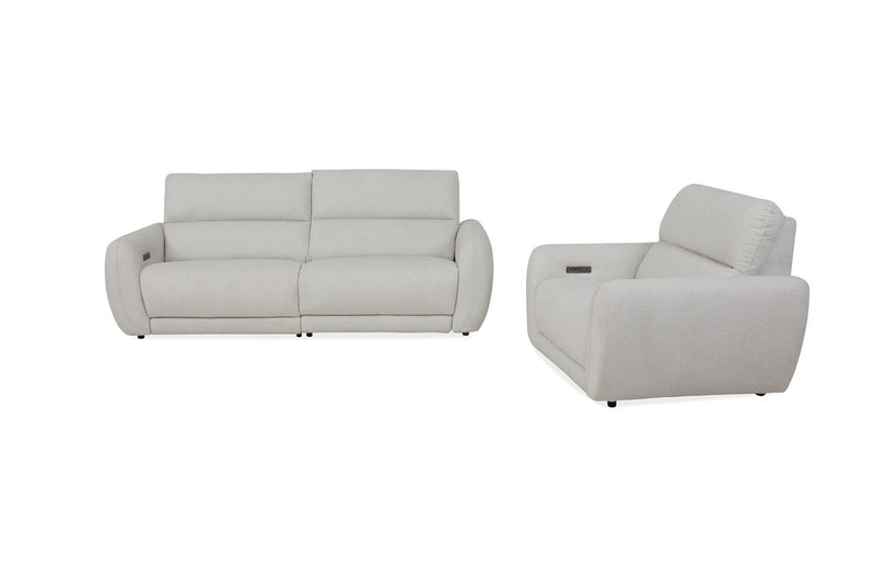 Cindy Crawford Home Kailyn 54\" Fabric Power Reclining Chair with Power Headrest - Indigo
