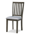 Bryn Dining Chair with Fabric Seat, Spindle-Back - Dark Grey