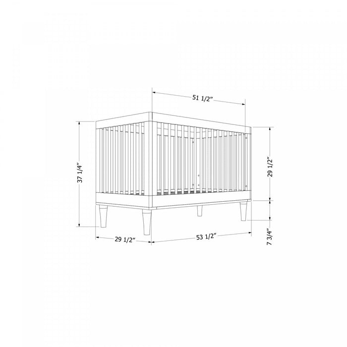 Josie Convertible Crib - White 