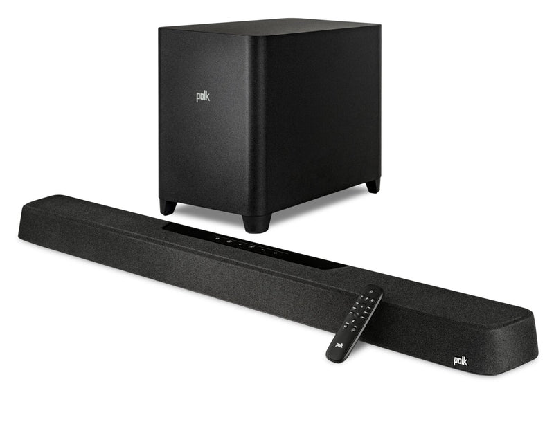POLK 5.1.2 CH Dolby Atmos DTS:X 3D Audio Soundbar with Wireless Subwoofer (Magnifi MAX AX) 