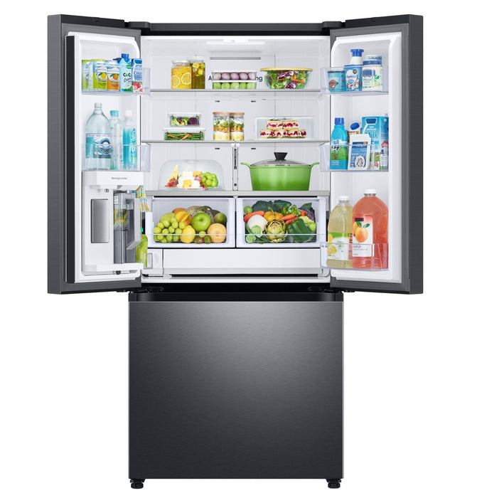 Samsung 33\" 24.5 Cu. Ft. French-Door with Beverage Center™ &AutoFillWaterPitcher Refrigerator - Blac… 