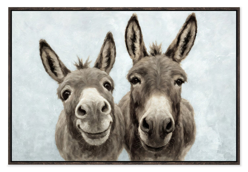 Buddies Framed Canvas Artwork - 31.5\" x 46.5\"