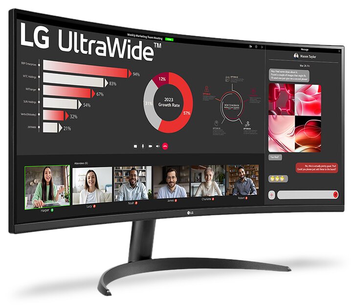 LG 34\" UltraWide™ QHD Curved Monitor with FreeSync™