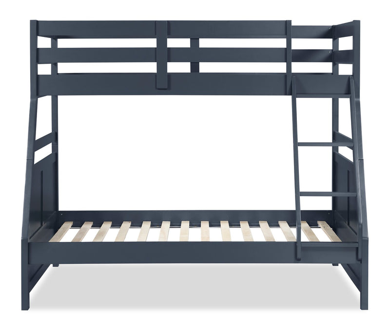 Quinn Twin/Full Bunk Bed – Blue