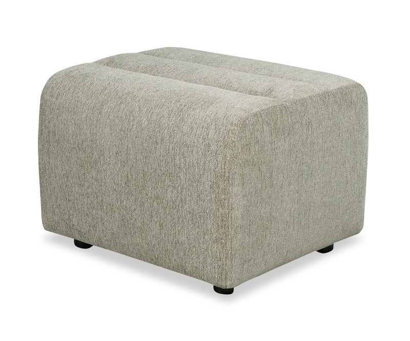  Cove 27\" Chenille Fabric Ottoman – Green