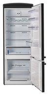 Unique Classic Retro 28\" 17 Cu Ft. Bottom Mount Refrigerator - Matte Black - UNQ-455L MB AC