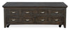Hanson 50” Traditional Pine Lift Top Coffee Table with Storage and Casters - Graphite