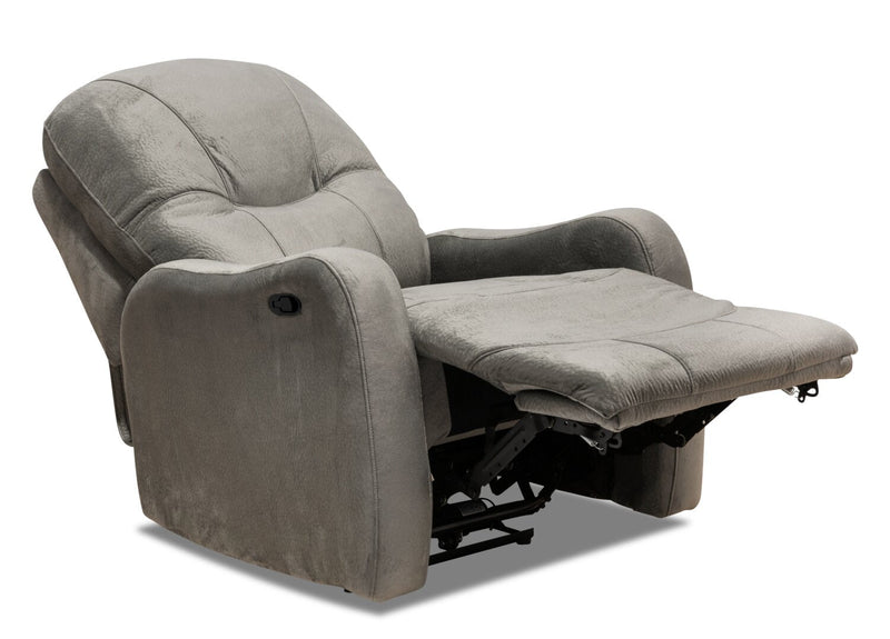 Made in Canada Everett 33.5\" Fabric Reclining Chair - Grey 