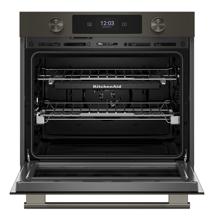 KitchenAid 30\" Smart Electric Single Wall Oven - Black Ore - KOES730SBE