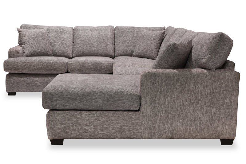 Luxe 3-Piece Right-Facing Sectional - Zaftig Dove