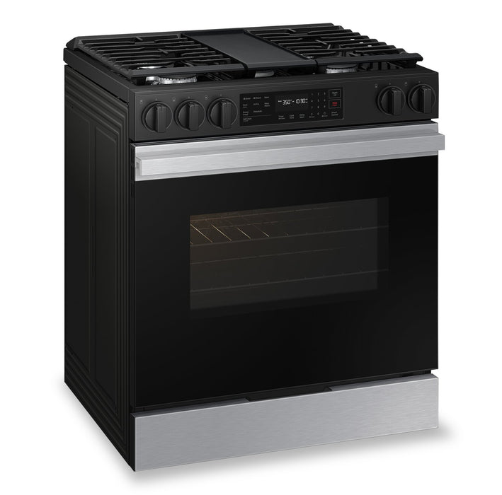 Samsung Bespoke 3 Series 6 Cu. Ft. Smart Gas Range with Air Fry - NSG6DG8300SRAA