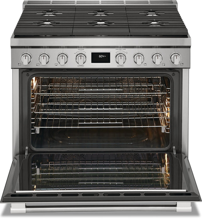 Frigidaire Professional 4.4 Cu. Ft. Dual Fuel Range With Dual Fan Convection and Six Burner Cooktop … 