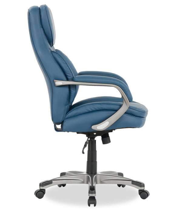 Sealy® Palisade 28\" Adjustable Ergonomic Office Chair - Blue