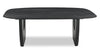 Abbot 48” Modern Solid Wood Coffee Table - Black