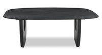 Abbot 48” Modern Solid Wood Coffee Table - Black