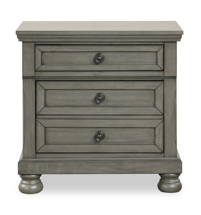 Chelsea Bedside 2-Drawer Nightstand, 28\"W x 28\"H - Grey 