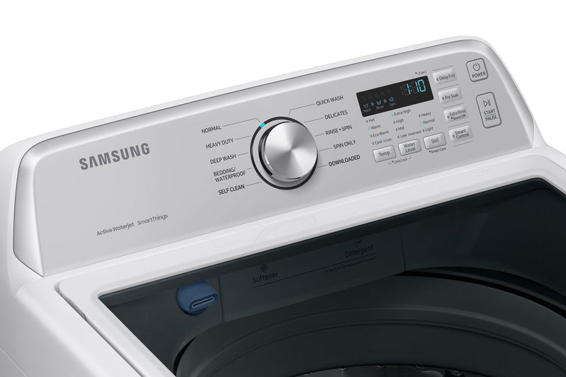 Samsung 5.3 Cu. Ft. Top-Load Washer and 7.4 Cu. Ft. Electric Dryer - White 