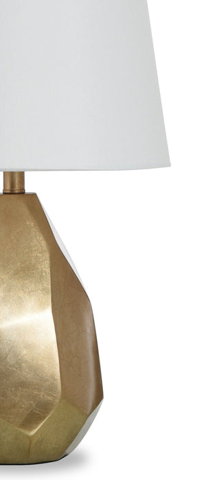 Farah 26” Gold Glam Polyresin Table Lamp