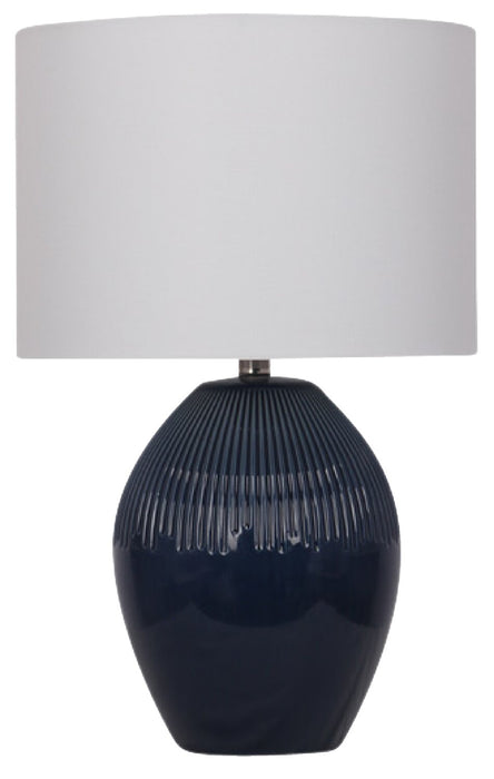 Kort & Co. Penelope 24\" Blue Ceramic Table Lamp