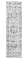 Melis Grey Washable Runner Area Rug - 2’ x 7’
