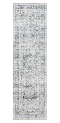 Melis Grey Washable Runner Area Rug - 2’ x 7’