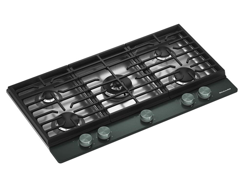 KitchenAid Gas-on-Metal Cooktop with Integrated Wok Grate – Juniper - KCGK736SJP