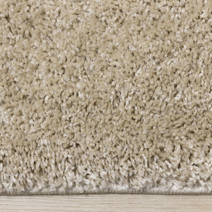 Pascal Beige Shag Area Rug - 5'3\" x 7'7\"