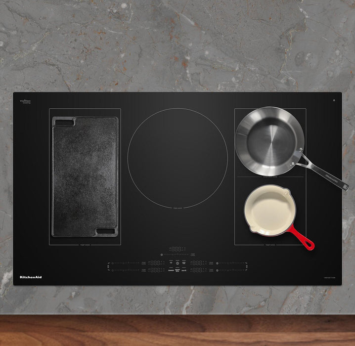 KitchenAid 36\" 5-Element Induction Cooktop - Stainless Steel - KCIT736SSS