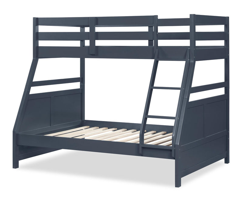 Quinn Twin/Full Bunk Bed – Blue