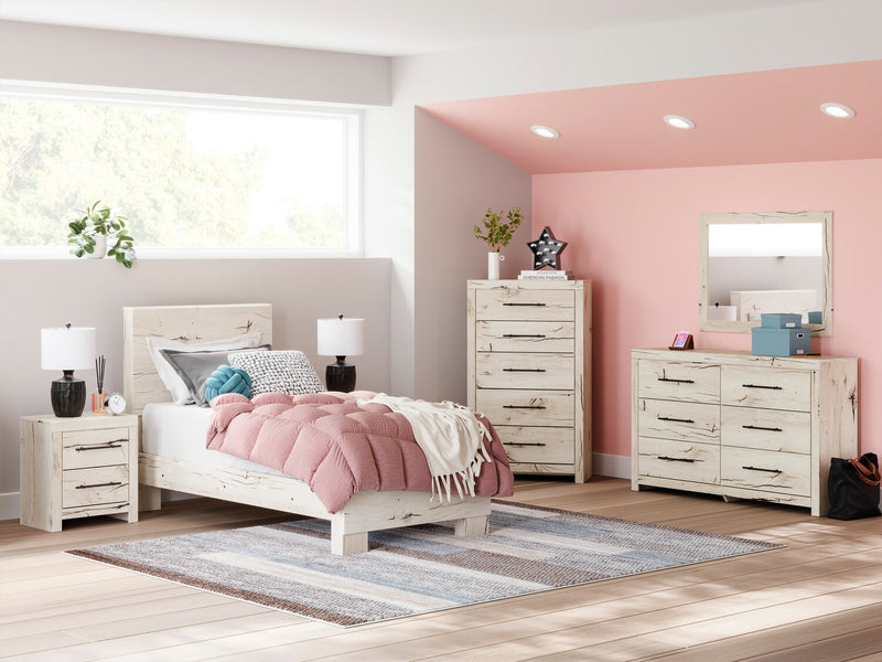 Derekson Twin Panel Headboard - White