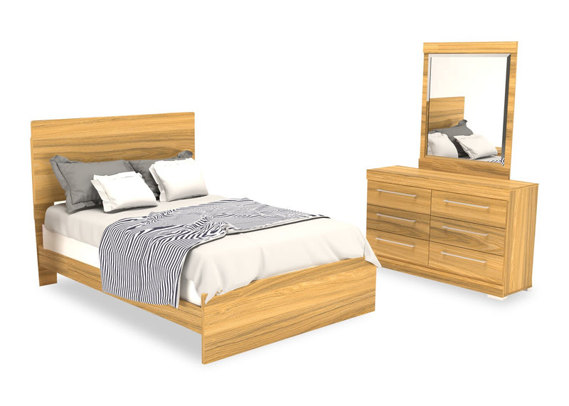 Riley 5-Piece Full Bedroom Set - Natural