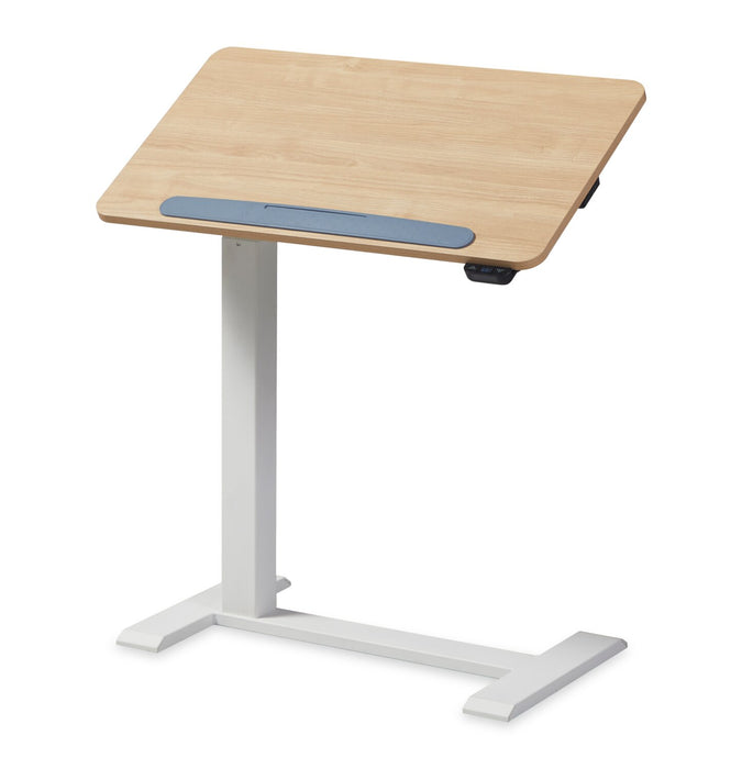 Aaron 26.77\" Height-Adjustable Office Desk with a Lift Top - Oak