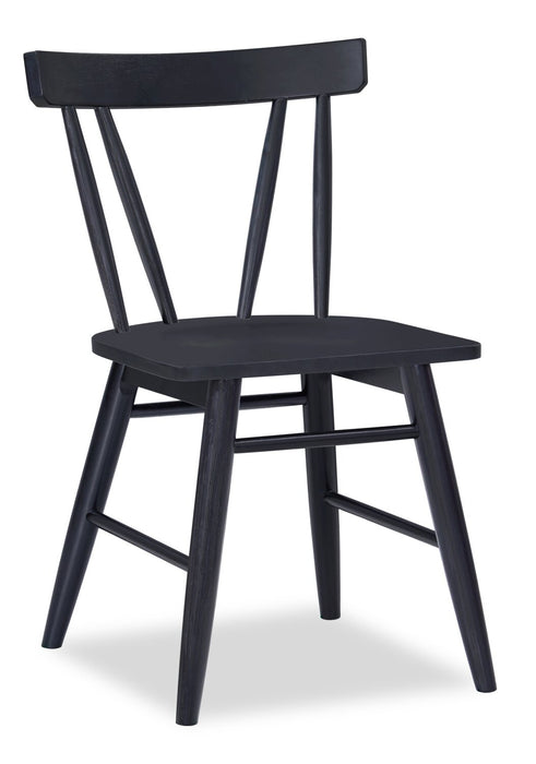  Remi 5-Piece Slatback Dining Package - Black