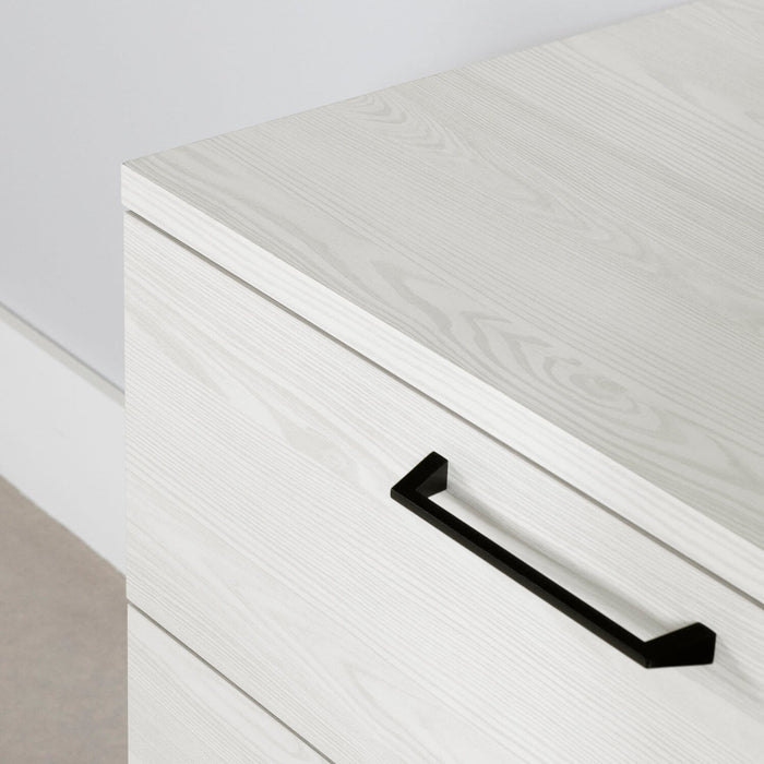 Everley Nightstand with USB Port - White