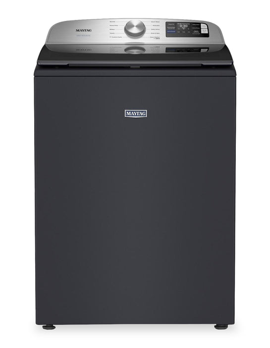 Maytag 6.0 Cu. Ft. Smart Top-Load Washer and 7.4 Cu. Ft. Front Load Electric Dryer - Midnight Steel