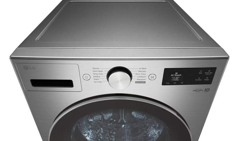 LG 5.2 Cu. Ft. Smart Front-Load High-Efficiency Steam Washer - Graphite Steel - WM5800HVA
