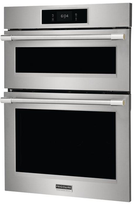 Frigidaire Professional 30\" 1.7/5.3 Cu. Ft. Electric Microwave and Wall Oven Combination with Total … 
