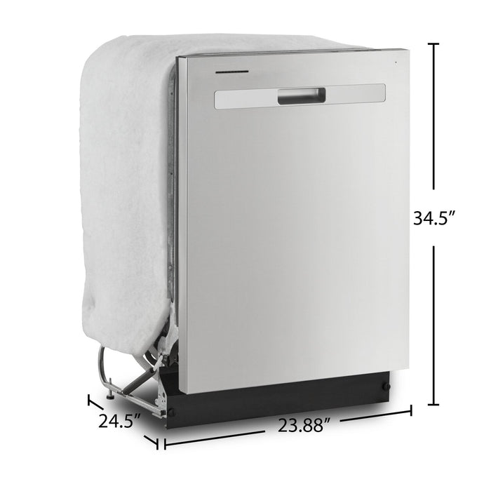 Whirlpool 24\" 55 dBA Built-In Top-Control Dishwasher - Fingerprint Resistant Stainless Steel - WDP54… 