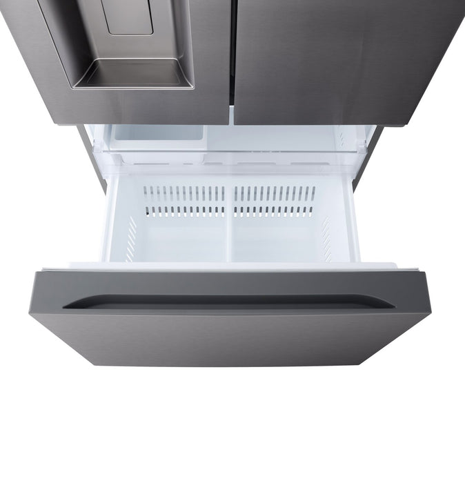 LG 33\" 25 Cu. Ft. French-Door Refrigerator with Dual Ice Makers - Black Stainless Steel - LF25S6330D