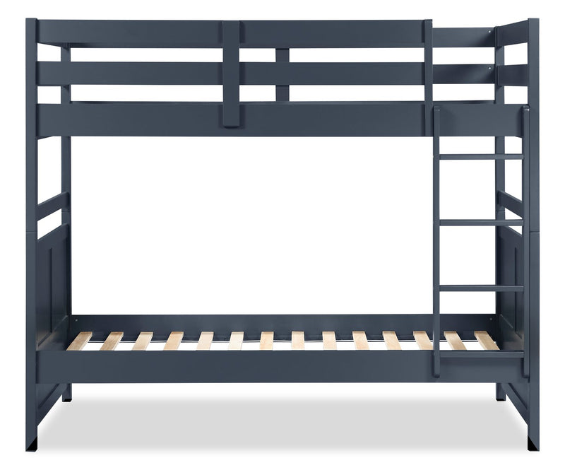 Quinn Twin/Twin Bunk Bed - Blue
