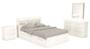 Riley 6-Piece Full Mates Bed with Headboard Bedroom Set – White