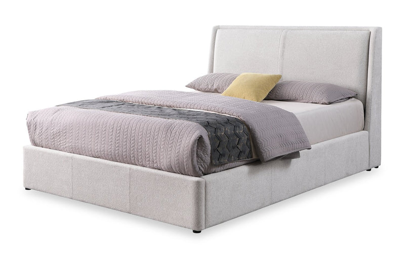 Nico Fabric Storage Queen Bed – Grey