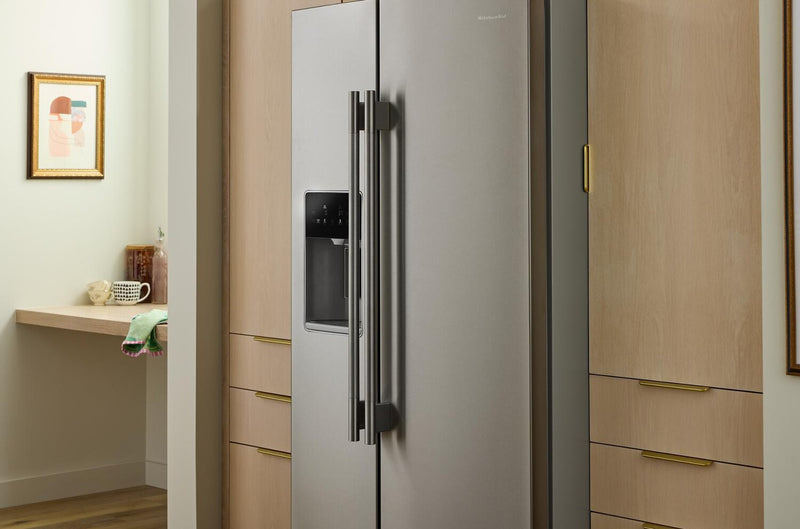 KitchenAid 36\" 21 Cu. Ft. Counter-Depth Refrigerator – Fingerprint Resistant Stainless Steel - KRSC536RPS