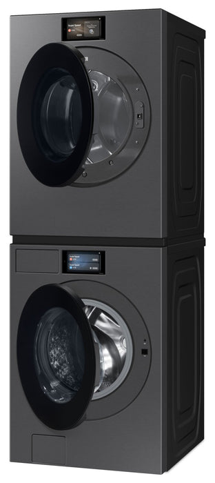 Samsung 6.1 Cu. Ft. Front Load Washer and 7.6 Cu. Ft. Electric Dryer – Dark Steel